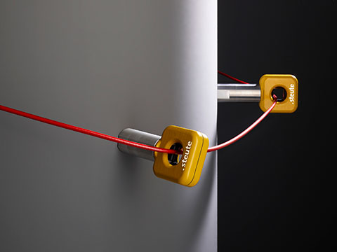 Emergency pull-wire switches to go round bends