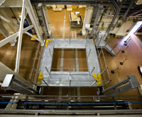 Safe work access for nuclear containers