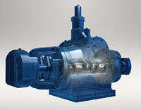 High capacity twin screw pumps provide smooth pulseless flows