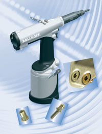 Blind rivet nut setting