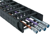 Drag chains feature innovative divider system