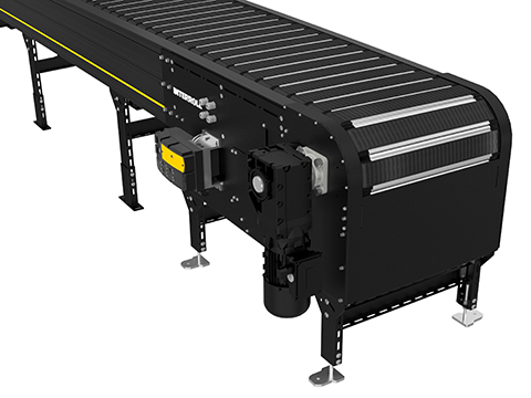 Interroll presents the new Chain Belt Sorting solution combined with MCP PLAY