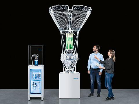 Festo demonstrates bioreactor for large-scale photosynthesis of algae