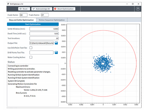 DrillOptimizer from Aerotech reduces cycle times for galvo scanners
