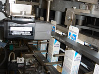 Printed component verification for pharmaceuticals
