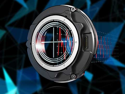 The ECI 123 Splus inductive rotary encoder with built-in vibration analysis