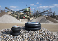 Air actuators isolate disruptive vibrations