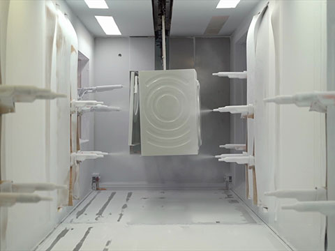 Cleaning and coating in a single step