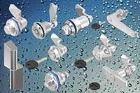 Emka stainless steel series includes locks, handles, hinges and swinghandles