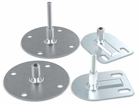 Low-profile levelling feet provide stability for medium-duty applications