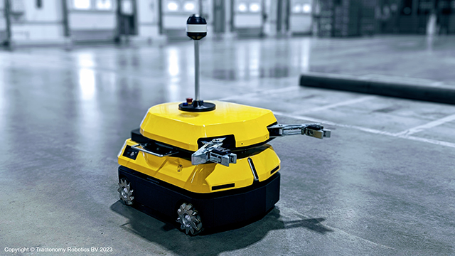 Autonomous towing robots speeding up material handling