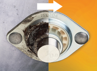 Lubrication-free spherical polymer components replace metal bearings
