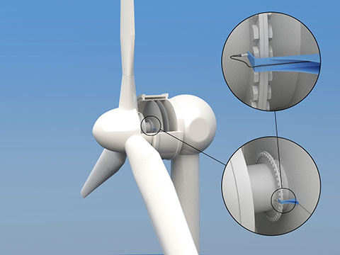 Inductive sensors stop wind turbines getting in a spin