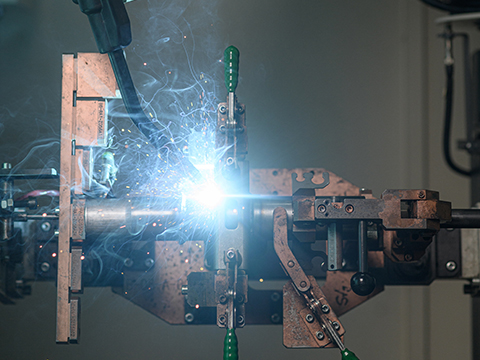 Panasonic next level robot welding on show