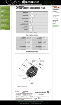 Wave spring calculator from Rotor Clip