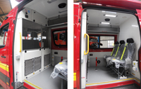 Customised storage for fire engine equipment