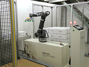 Omron halves cost to cobot palletise solving current workforce challenges