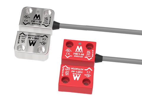 HE coded magnetic safety switches from Mechan Controls