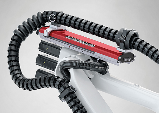 Effective protection for cable carrier and lines