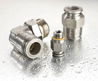 Stainless steel fittings complete push-in range