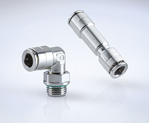 Pneumatic fittings meet the stringent demands of the life science market