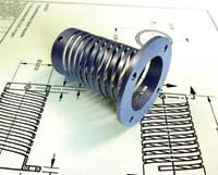 Machined spring provides required accuracy and life