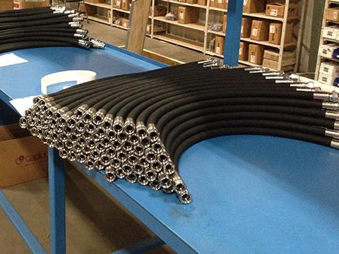 Thorite offers same-day hydraulic hose assembly service