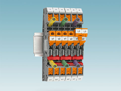 Modern measuring transducer terminal blocks with Push-X technology