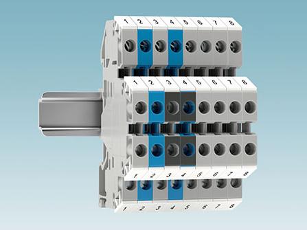 Space-saving wiring with mini multi-level terminal blocks