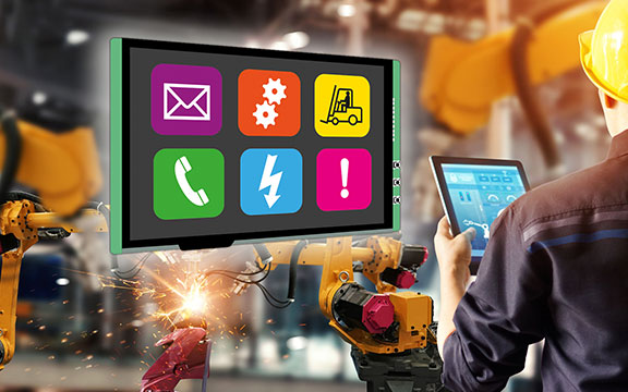 Fully integrated, intelligent TFT display module