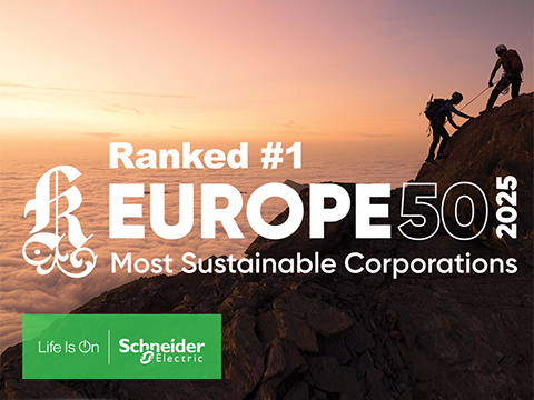 Schneider Electric named Most Sustainable Corporation in Europe by Corporate Knights