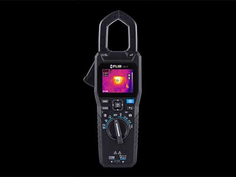 Clamp meter and thermal imaging camera for electrical system testing