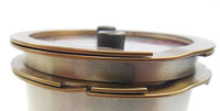 Interlocking spiral retaining rings