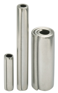 Coiled spring pins now offered in stainless steel