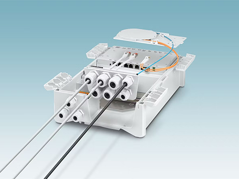 Smart Ethernet Box with improved outdoor housing and lock adapter