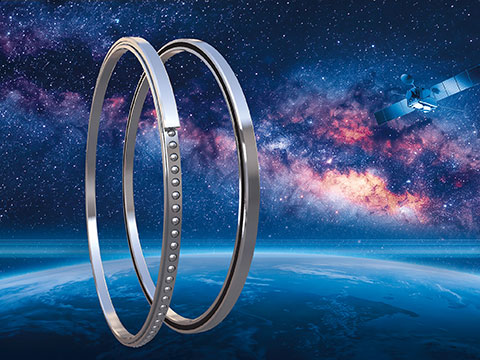 Thin-section bearings for space applications