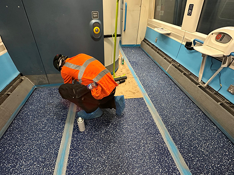 TEROSON adhesive transforms train flooring for Southeastern Railway