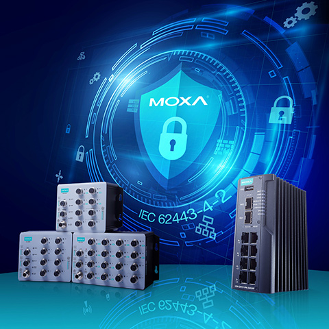 Moxa achieves IEC 62443-4-2 certification for industrial secure routers
