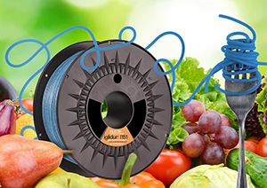 Igus develops a blue tribo-filament for cost-effective 3D printed parts for the food industry