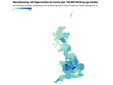 West Midlands crowned top county in Britain for manufacturing job opportunities