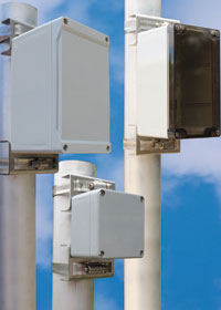 Pole kits extend mounting options for enclosures