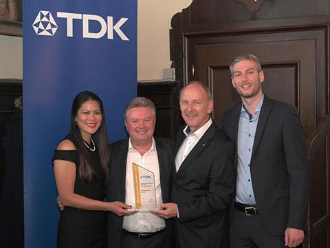RS Components wins TDK’s European Distribution Gold Award