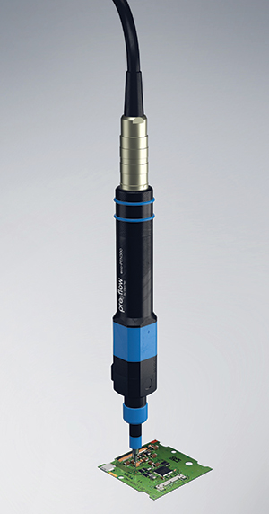 Dispensing tips in wearable device manufacture