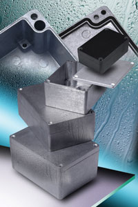 Die-cast enclosure is sealed to IP66 