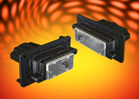 Panel feed-through housings offer sealing on both sides