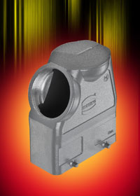 Industrial connector hood offers flexible handling