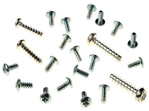 Screws for plastic have low installation torque and resist vibration