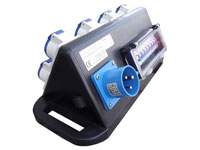 Eight outlet triangular distribution box