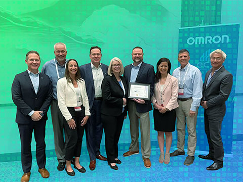 Mouser Electronics Awarded for Outstanding by Omron