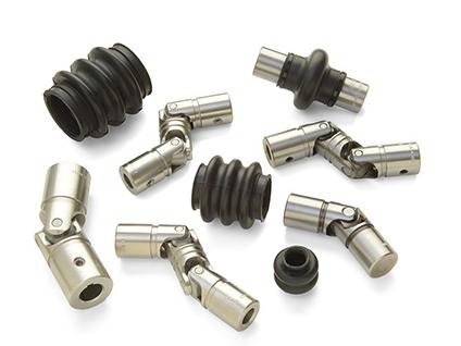 Friction bearing universal joints for packaging applications